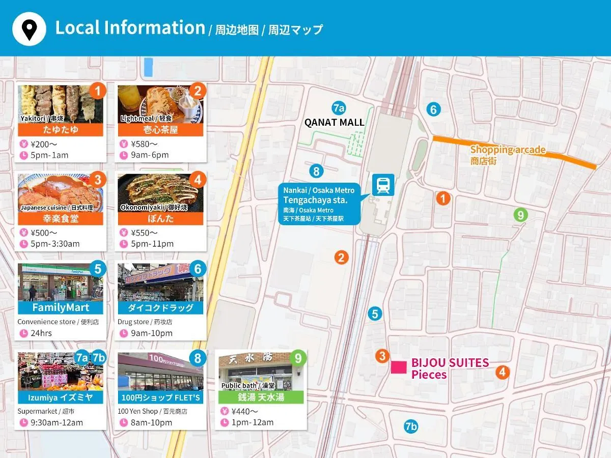 Apartment Bijou Suites Pieces Osaka